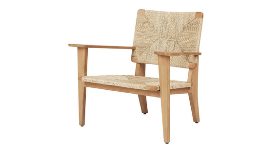 GUBI - GUBI F-Chair Outdoor Loungesessel | Natur Teak - Gartensessel - Sarto Group
