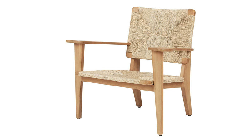 Gubi - GUBI F-Chair Outdoor Loungesessel | Natur Teak - sarto Tailored Interiors Group