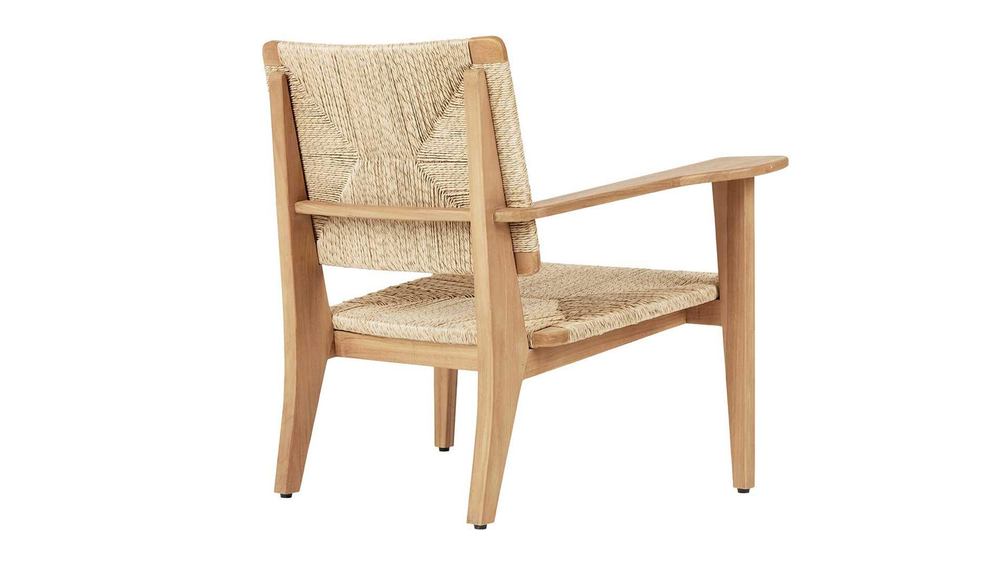 GUBI - GUBI F-Chair Outdoor Loungesessel | Natur Teak - Gartensessel - Sarto Group