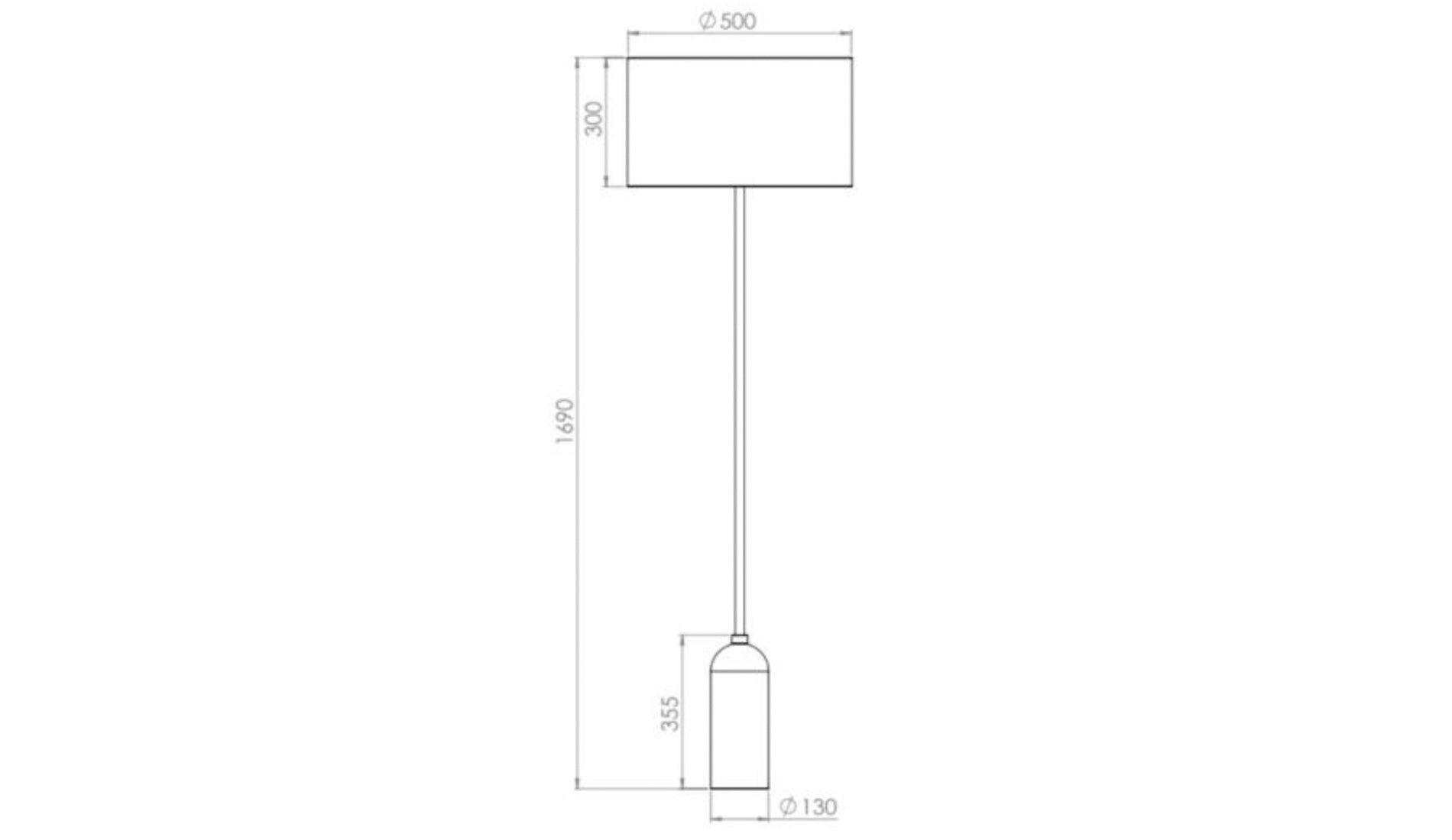 GUBI - GUBI Gravity Stehleuchte | Leinen | Marmor Schwarz - Stehleuchten - Sarto Group