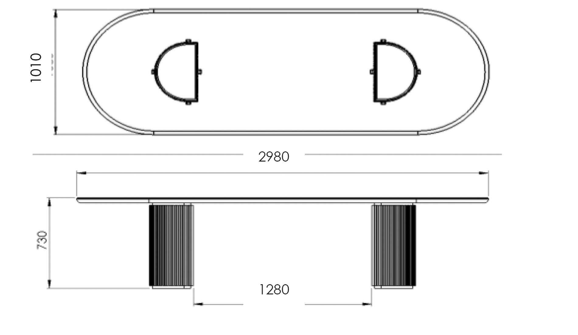GUBI - GUBI Moon Esstisch | Oval - Esstische - Sarto Group