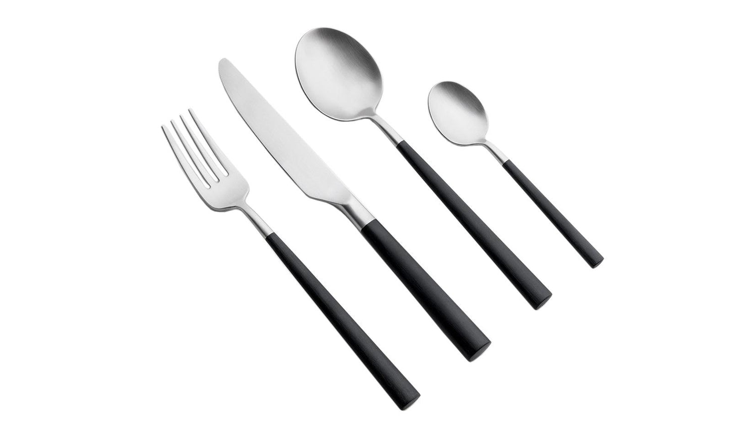 knIndustrie 801 Besteck schwarz | 4 teilig - Sarto Group