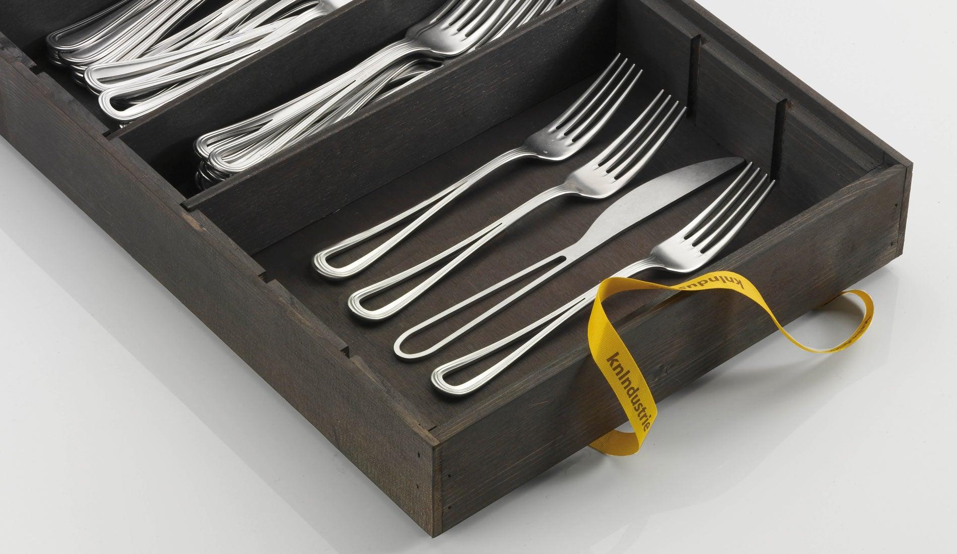 knIndustrie - knIndustrie DEM stone wasched Besteck | 4 teilig - Bestecke - Sarto Group