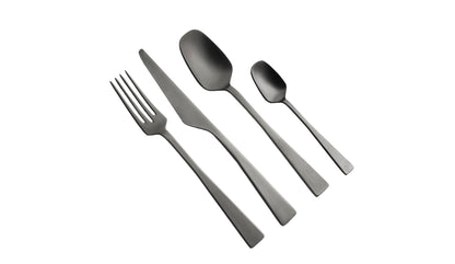knIndustrie - knIndustrie Zest Besteck Schwarz | 24 teilig - Bestecke - Sarto Group