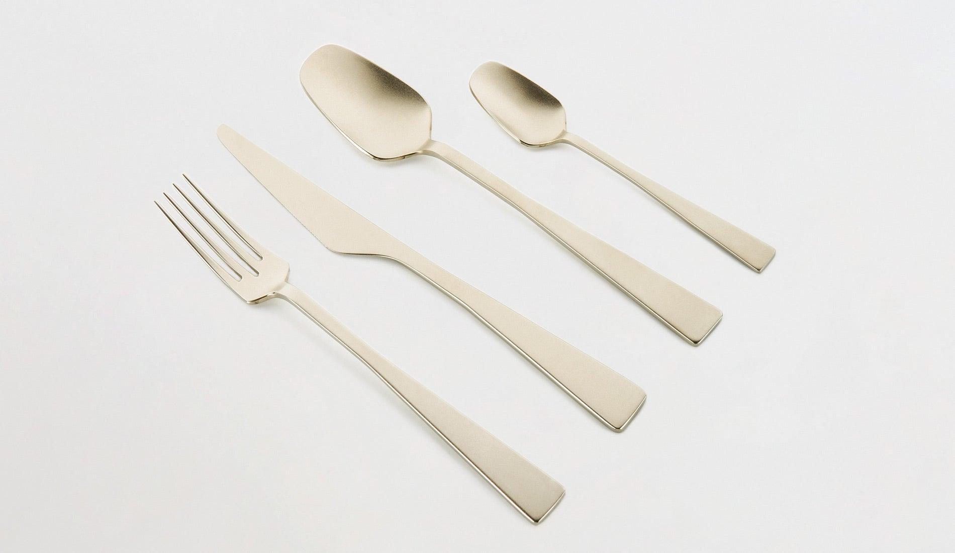 knIndustrie - knIndustrie Zest Besteck | Champagne | 4 teilig - Bestecke - Sarto Group