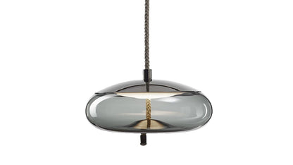 Brokis Knot Small Hängeleuchte Disco | Rauchgrau - BL Chrom