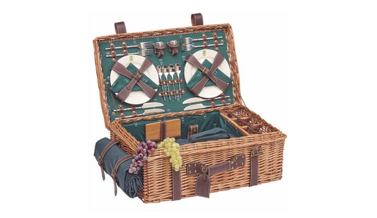 Les Jardins de la Comtesse - Les Jardins de la Comtesse Champs-Elysées Picknickkorb | Grün | 4 Personen - Picknickkörbe - Sarto Group