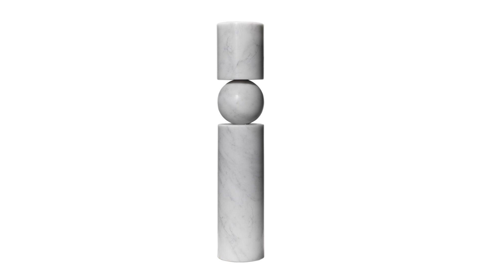 Lee Broom - Lee Broom Fulcrum Marmor Kerzenhalter - Kerzenhalter - Sarto Group