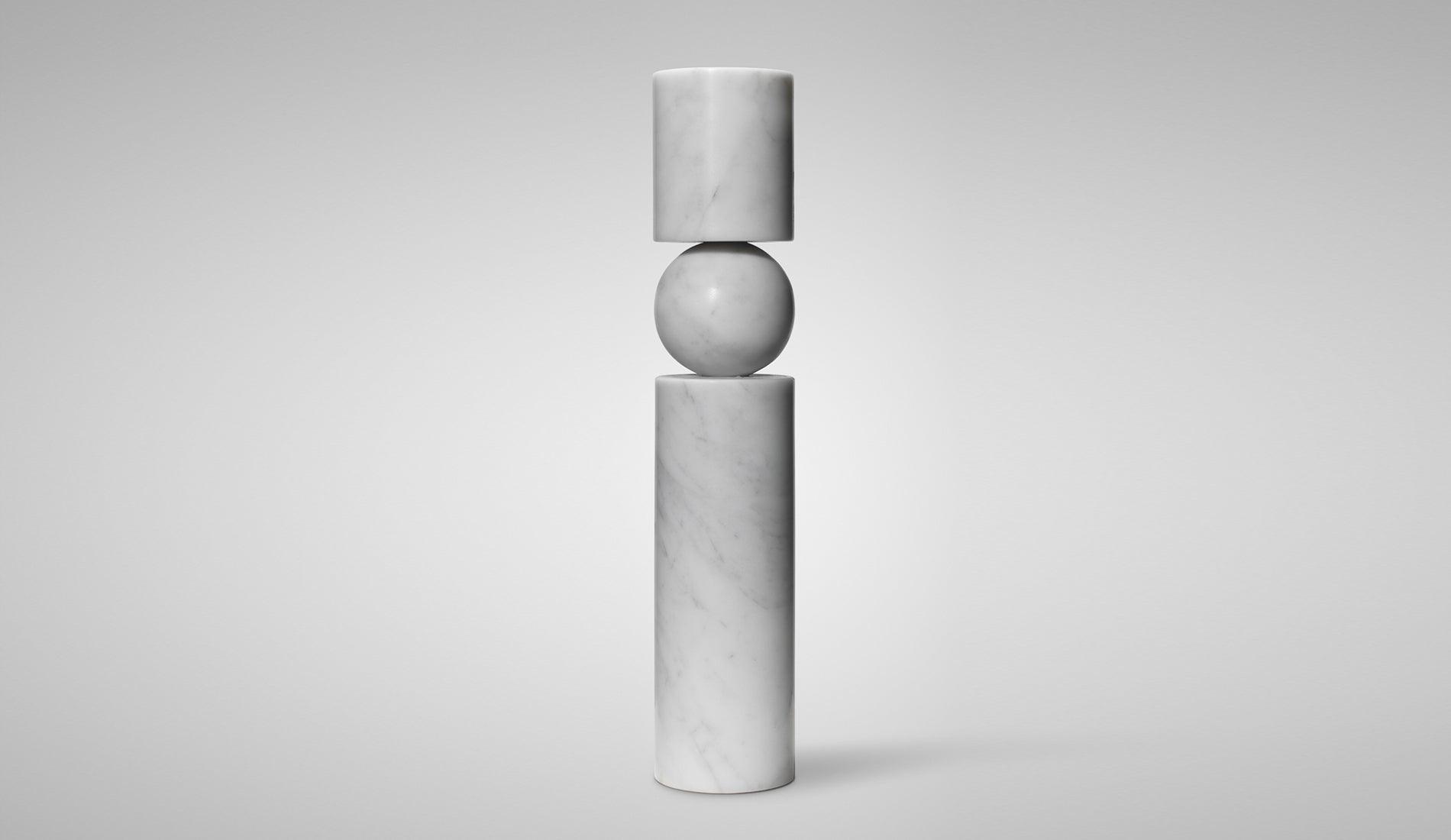 Lee Broom - Lee Broom Fulcrum Marmor Kerzenhalter - Kerzenhalter - Sarto Group