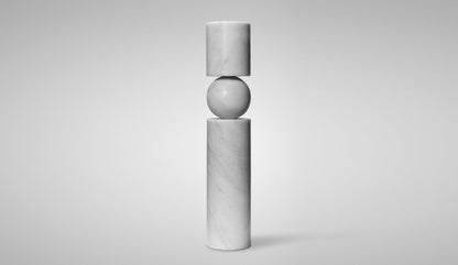 Lee Broom - Lee Broom Fulcrum Marmor Kerzenhalter - Kerzenhalter - Sarto Group