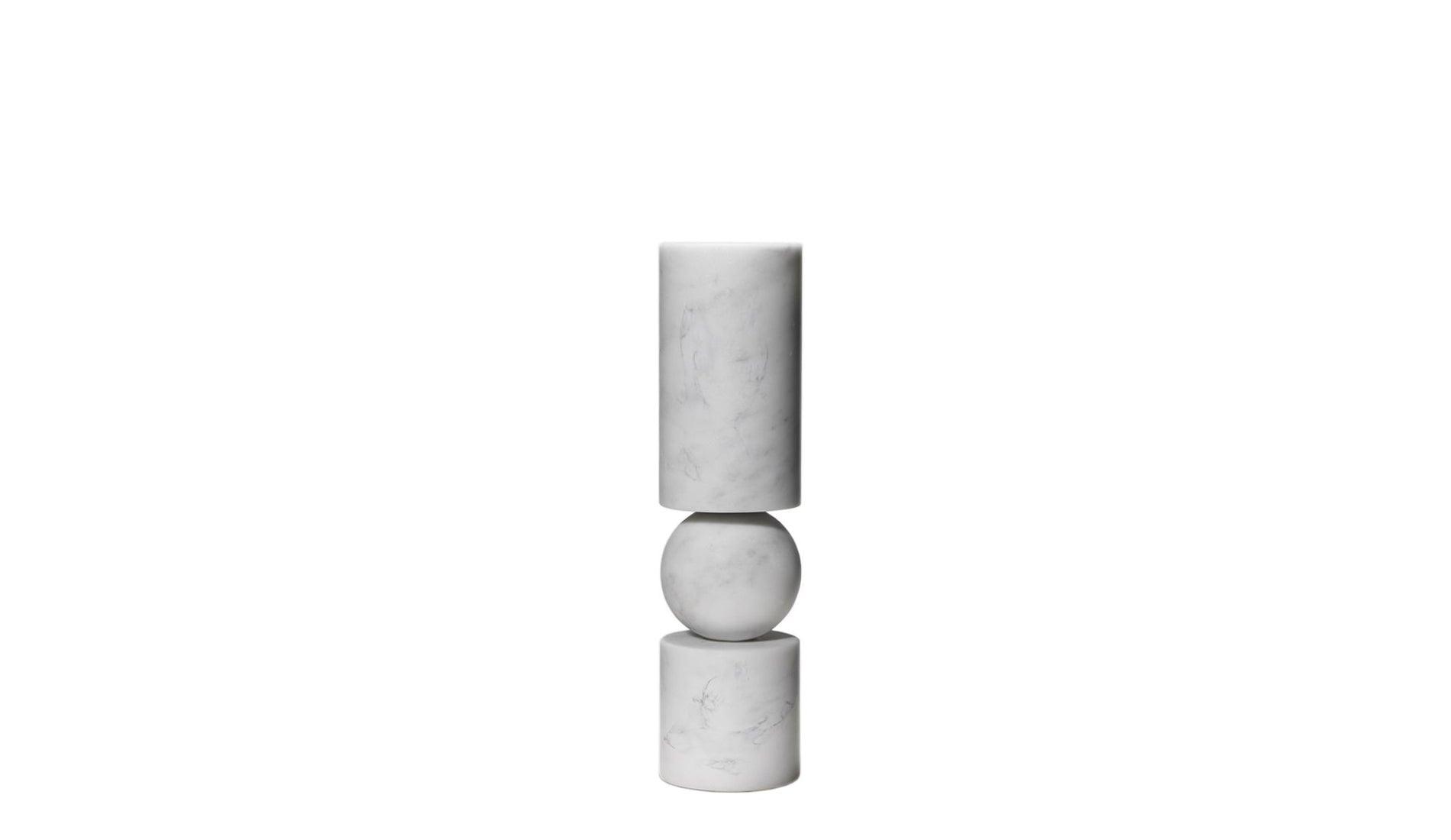 Lee Broom - Lee Broom Fulcrum Marmor Kerzenhalter - Kerzenhalter - Sarto Group