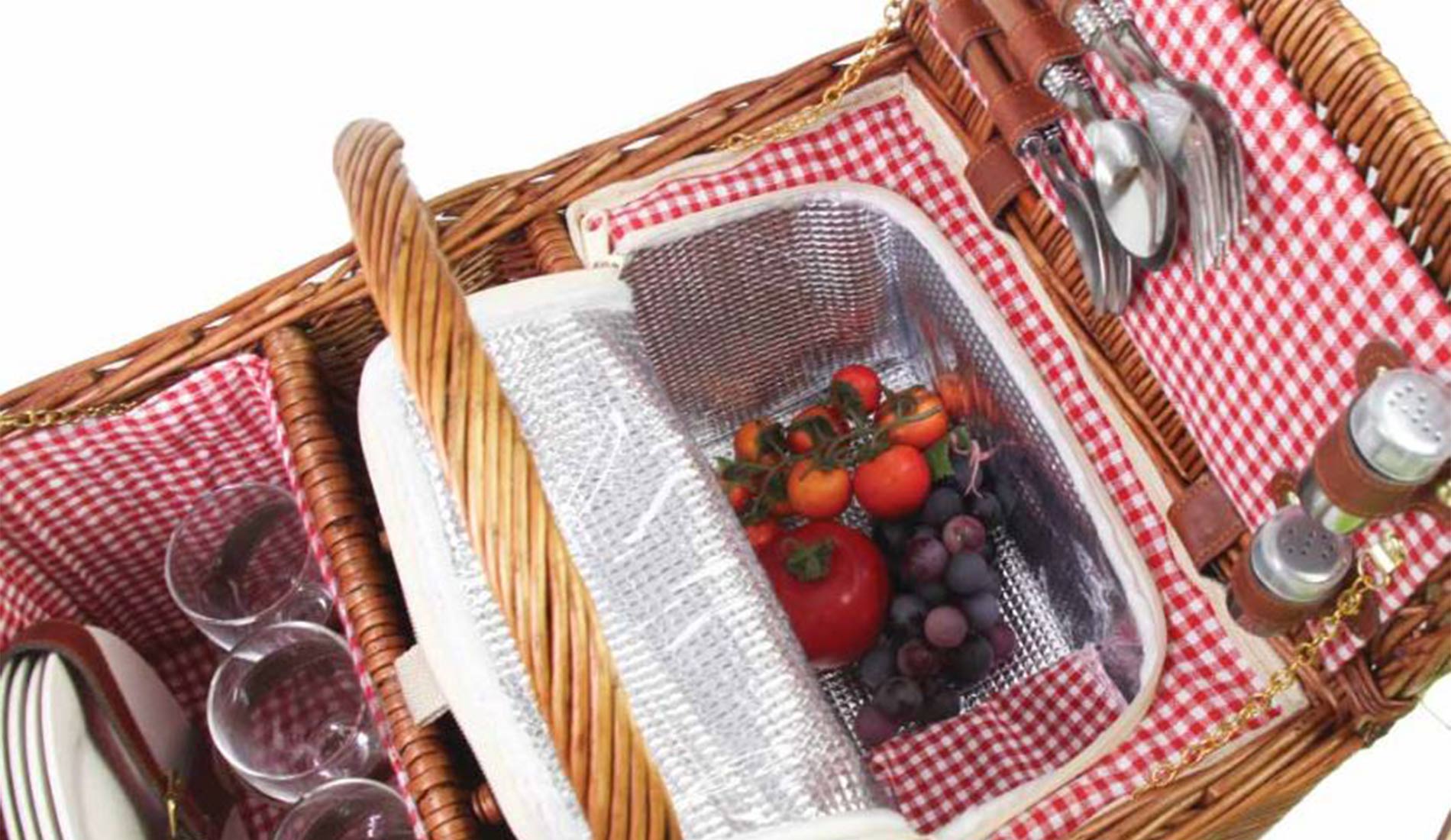 Les Jardins de la Comtesse - Les Jardins de la Comtesse Saint Germain Picknickkorb | Vichy Rouge - sarto Group