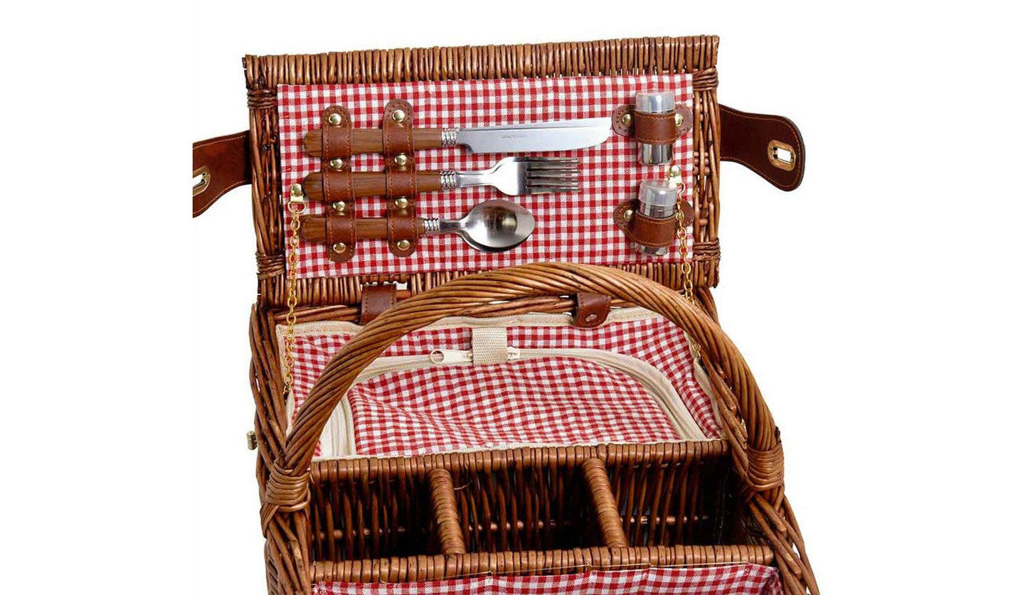 Les Jardins de la Comtesse - Les Jardins de la Comtesse Saint Germain Picknickkorb | Vichy Rouge - sarto Group