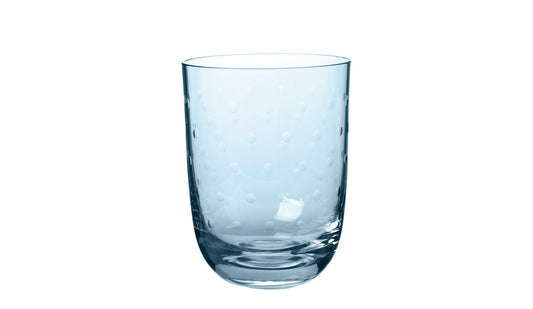 Louise Roe - Louise Roe Crystal Soda Glas | Blau - Trinkgläser - Sarto Group