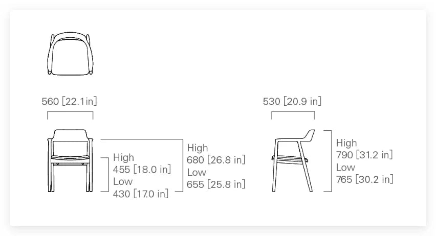 Maruni - Hiroshima Dining Chair - sarto Tailored Interiors Group