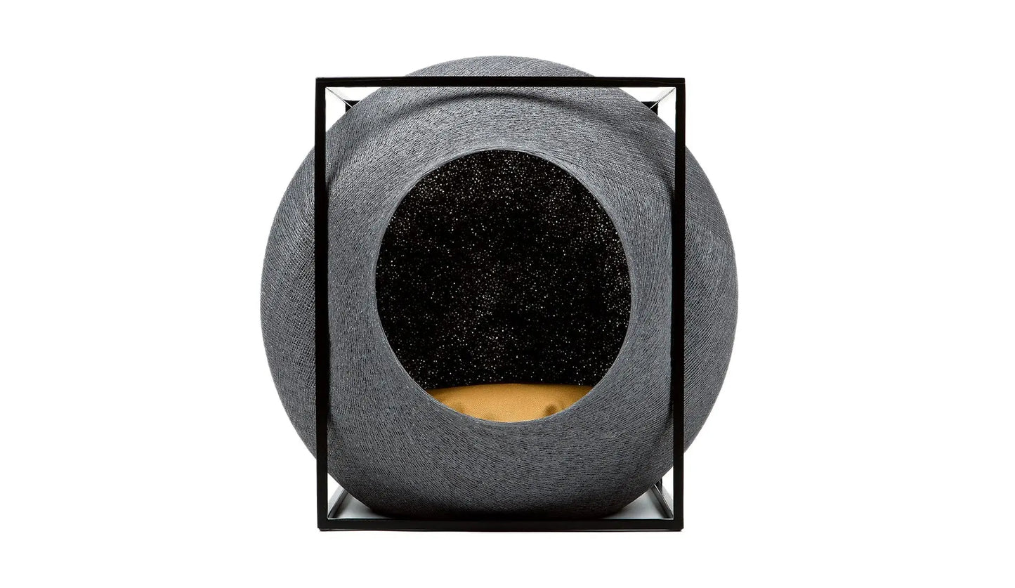 Meyou PARIS - Meyou The Cube Katzenhöhle / Katzenbett | Metall | Dunkelgrau - sarto Group