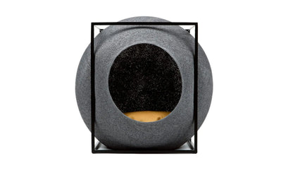 Meyou PARIS - Meyou The Cube Katzenhöhle / Katzenbett | Metall | Dunkelgrau - sarto Group