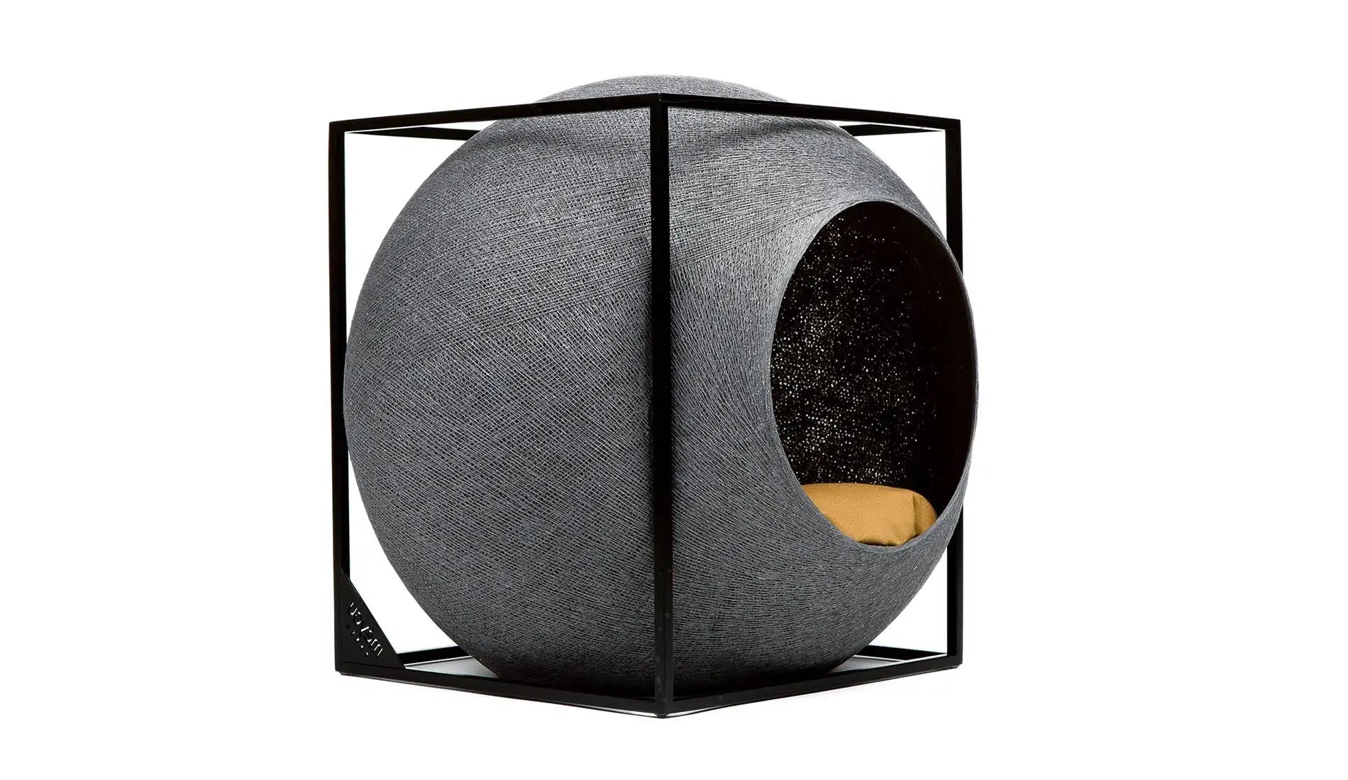 Meyou PARIS - Meyou The Cube Katzenhöhle / Katzenbett | Metall | Dunkelgrau - sarto Group