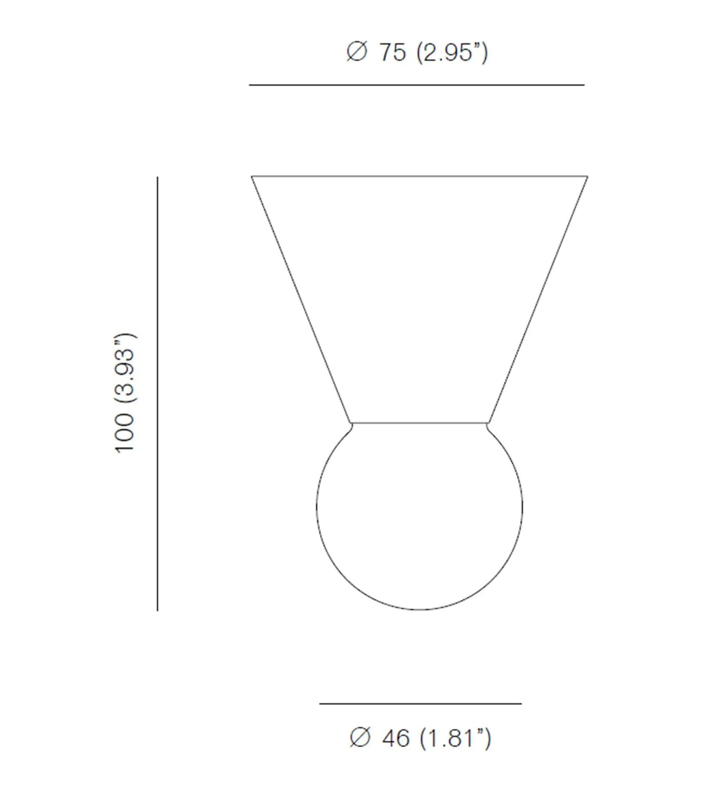 Michael Anastassiades - Michael Anastassiades Cone Deckenleuchte - Deckenleuchten - Sarto Group
