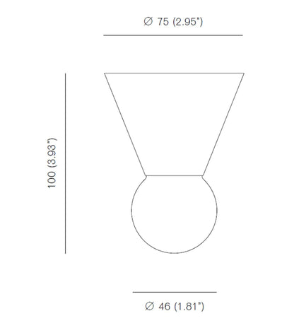 Michael Anastassiades - Michael Anastassiades Cone Deckenleuchte - Deckenleuchten - Sarto Group