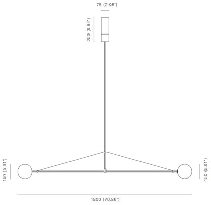 Michael Anastassiades - Michael Anastassiades Mobile Chandelier 2 Hängeleuchte - Hängeleuchten - Sarto Group