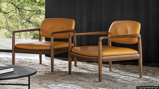 Minotti - Yoko Sessel mit Fußhocker - sarto Tailored Interiors Group