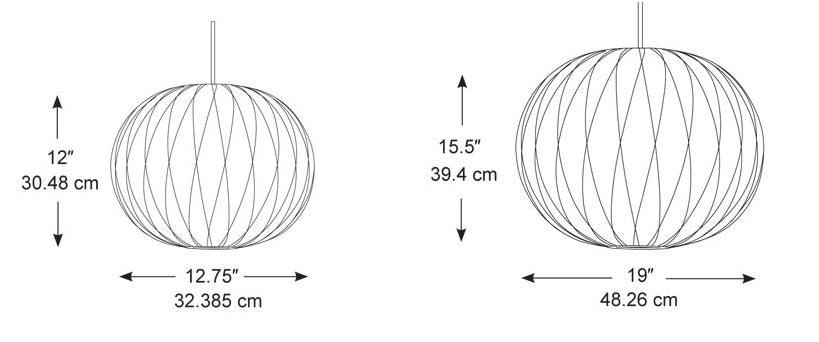 Hay - George Nelson Bubble Lamp Ball Criss Cross - Hängeleuchten - Sarto Group