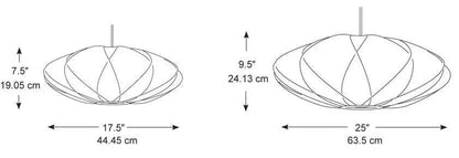 Hay - George Nelson Bubble Lamp Saucer Criss Cross Hängeleuchte - Hängeleuchten - Sarto Group