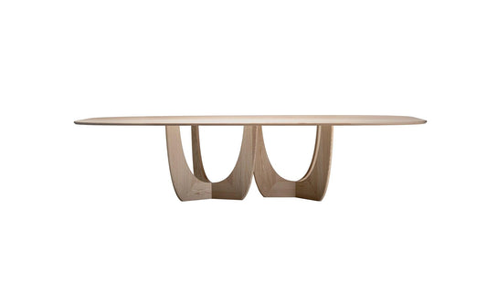More - MORE Cala Tisch Barrel Shape | Esche Weiss - Esstische - Sarto Group