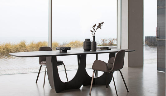 More - MORE Cala Tisch Barrel Shape | Eiche Wengefarben 2 - Esstische - Sarto Group