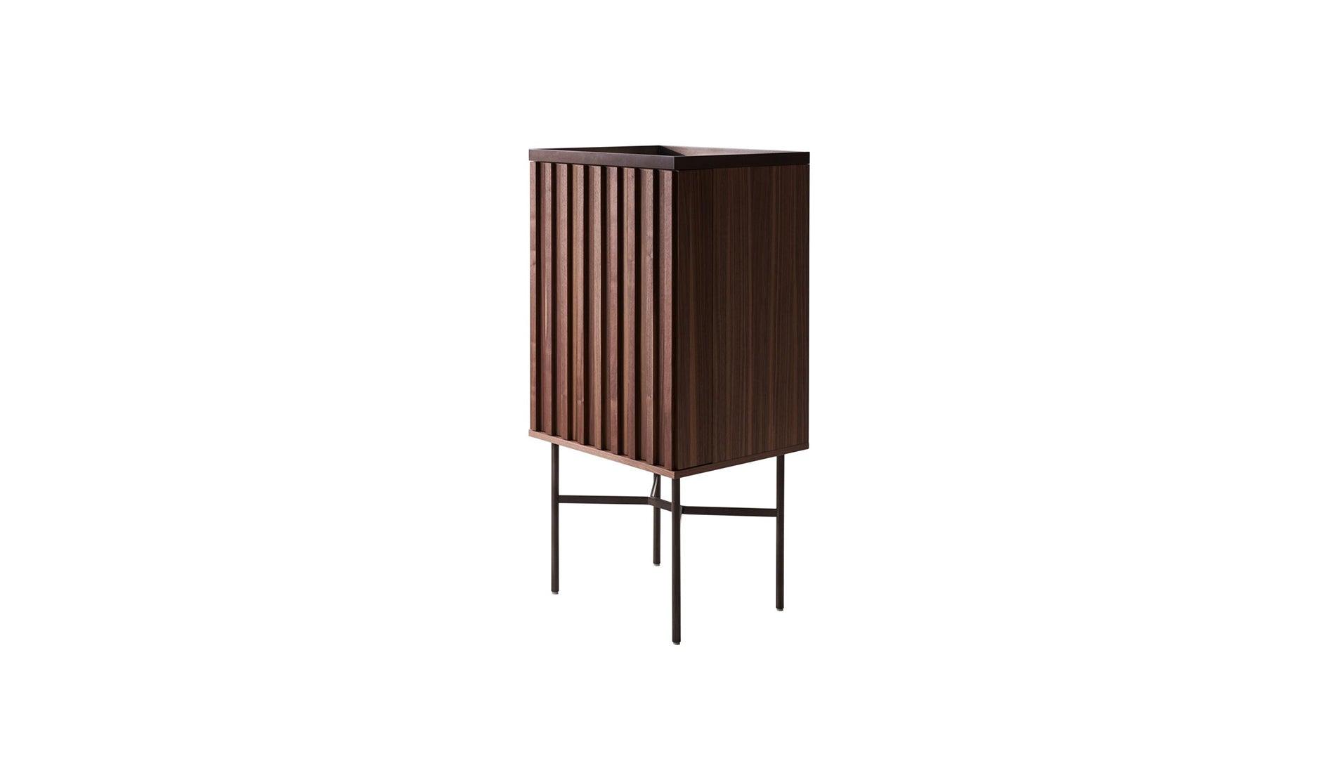 More - MORE HARRI Barschrank schmal hoch | Nussbaum - Barschränke - Sarto Group