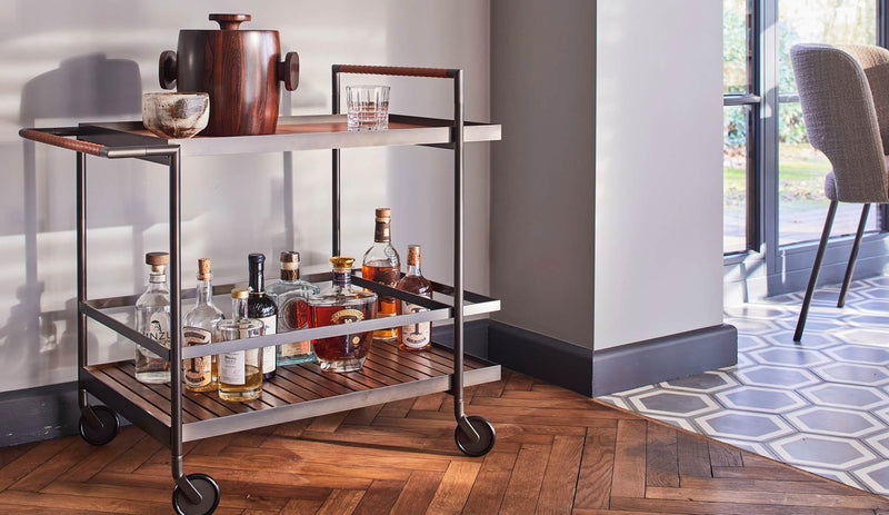 More - MORE HARRI Barwagen | Leder Cognac - sarto Tailored Interiors Group