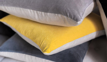 Niki Jones - Niki Jones Velvet Linen Kissen | Slate - Zierkissen - Sarto Group