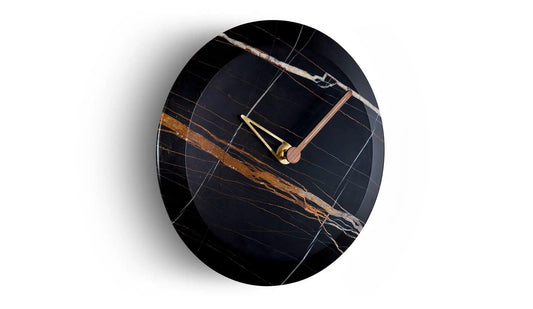 Nomon - Nomon Bari Wanduhr | Sahara Noir Marmor - Wanduhren - Sarto Group
