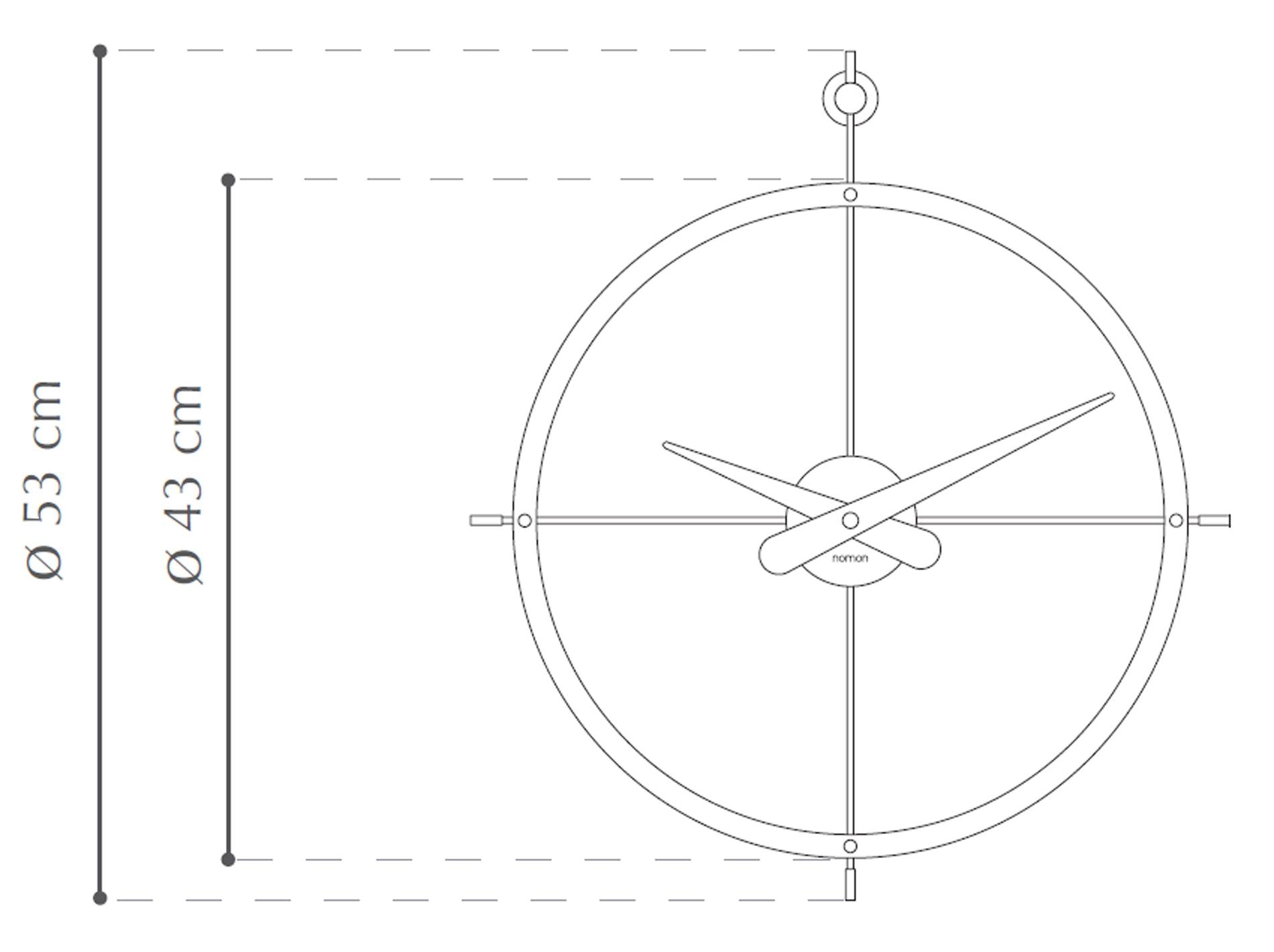 Nomon - Nomon Dos Puntos Wanduhr - Wanduhren - Sarto Group