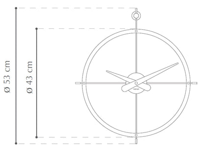Nomon - Nomon Dos Puntos Wanduhr - Wanduhren - Sarto Group