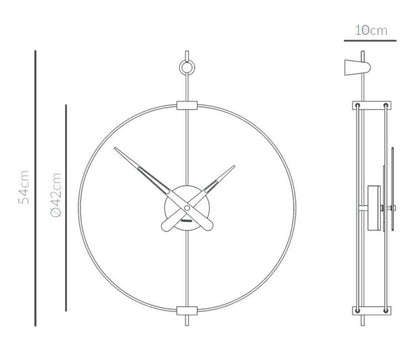 Nomon - Nomon Micro Barcelona Wanduhr Gold - Wanduhren - Sarto Group