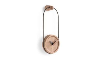 Nomon - Nomon Micro Eslabon Wanduhr | Eiche - Graphit - Wanduhren - Sarto Group