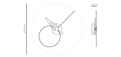 Nomon - Nomon Pico Wanduhr | Weiß - Eiche - Wanduhren - Sarto Group