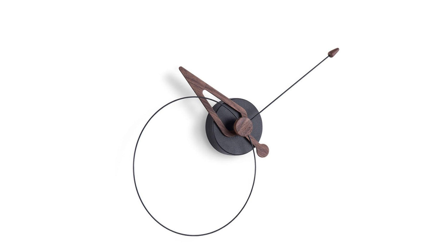 Nomon - Nomon Pico Wanduhr | Schwarz - Nussbaum - Wanduhren - Sarto Group