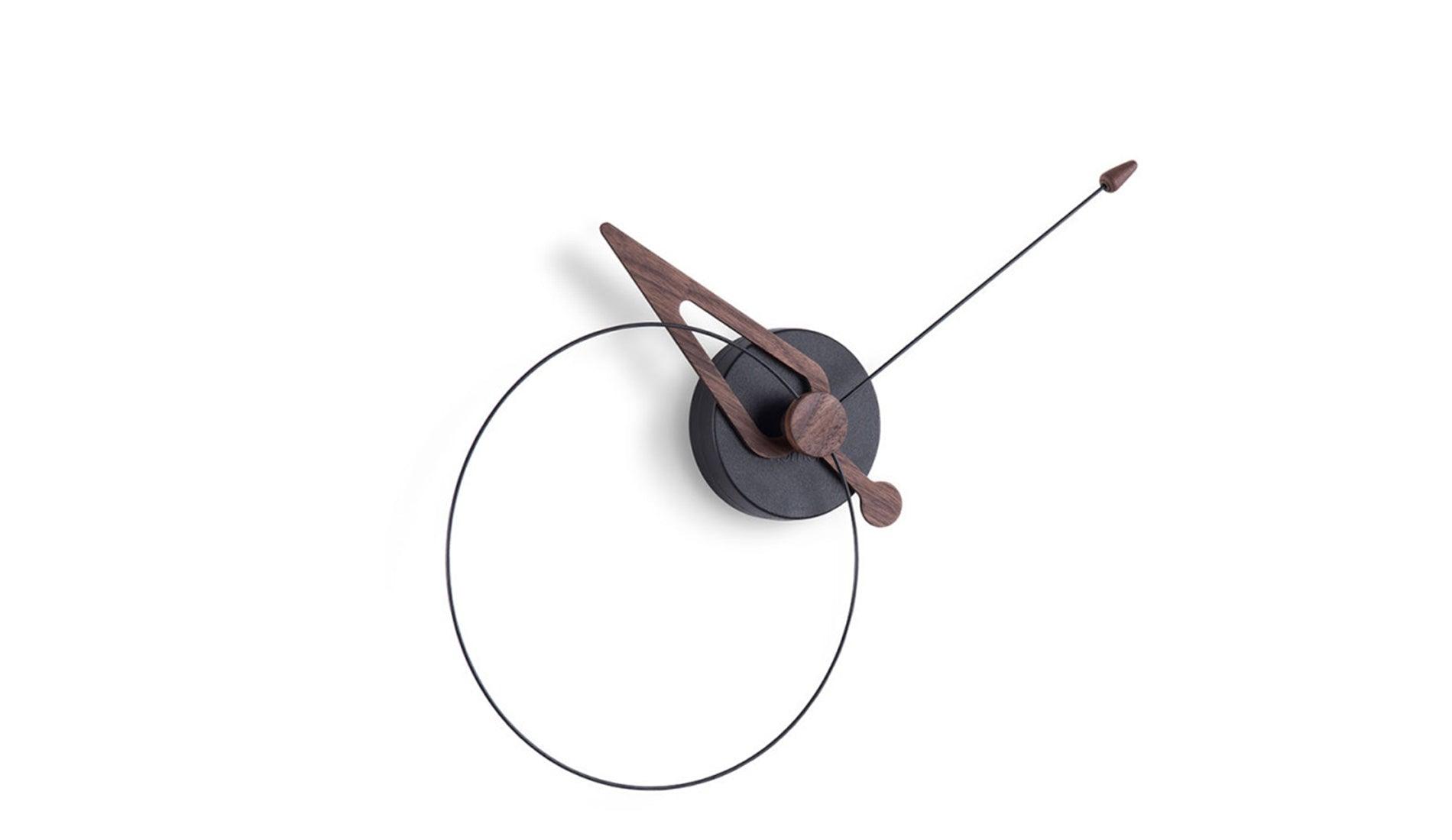 Nomon - Nomon Pico Wanduhr | Schwarz - Nussbaum - Wanduhren - Sarto Group