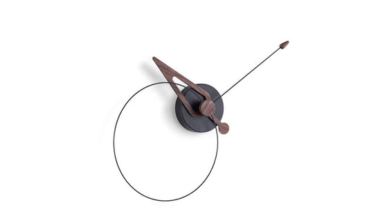 Nomon - Nomon Pico Wanduhr | Schwarz - Nussbaum - Wanduhren - Sarto Group