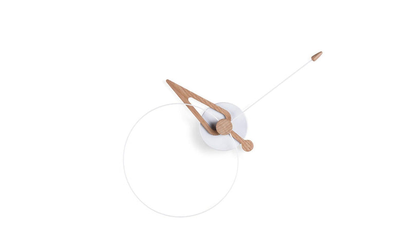 Nomon - Nomon Pico Wanduhr | Weiß - Eiche - sarto Tailored Interiors Group