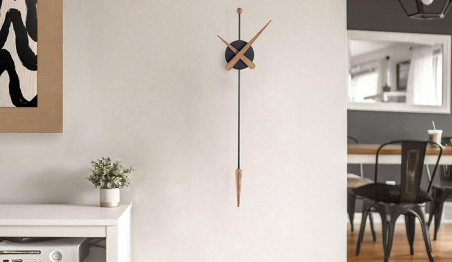 Nomon - Nomon Punta Wanduhr | Schwarz - Eiche - Wanduhren - Sarto Group