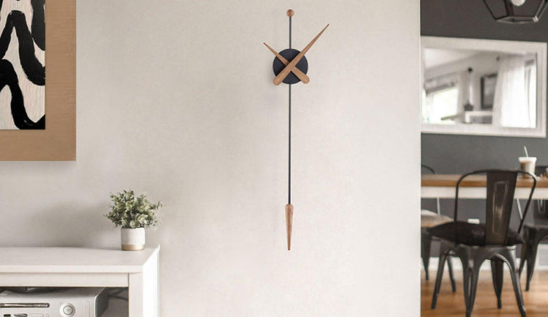 Nomon - Nomon Punta Wanduhr | Schwarz - Eiche - sarto Tailored Interiors Group