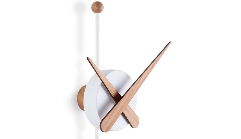 Nomon - Nomon Punta Wanduhr | Weiss - Eiche - sarto Tailored Interiors Group
