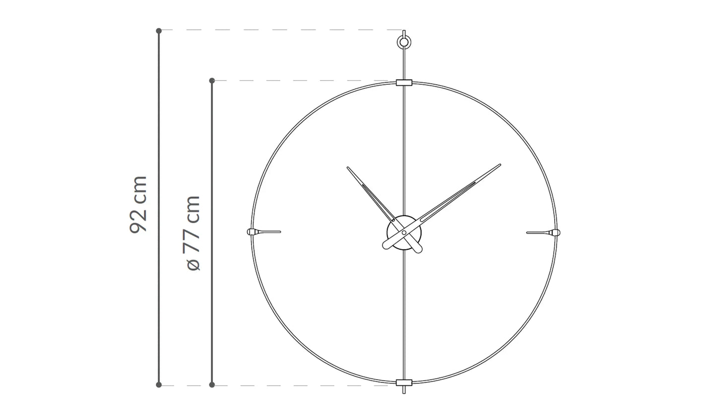 Nomon - Nomon Mini Bilbao Wanduhr | Schwarz - sarto Tailored Interiors Group