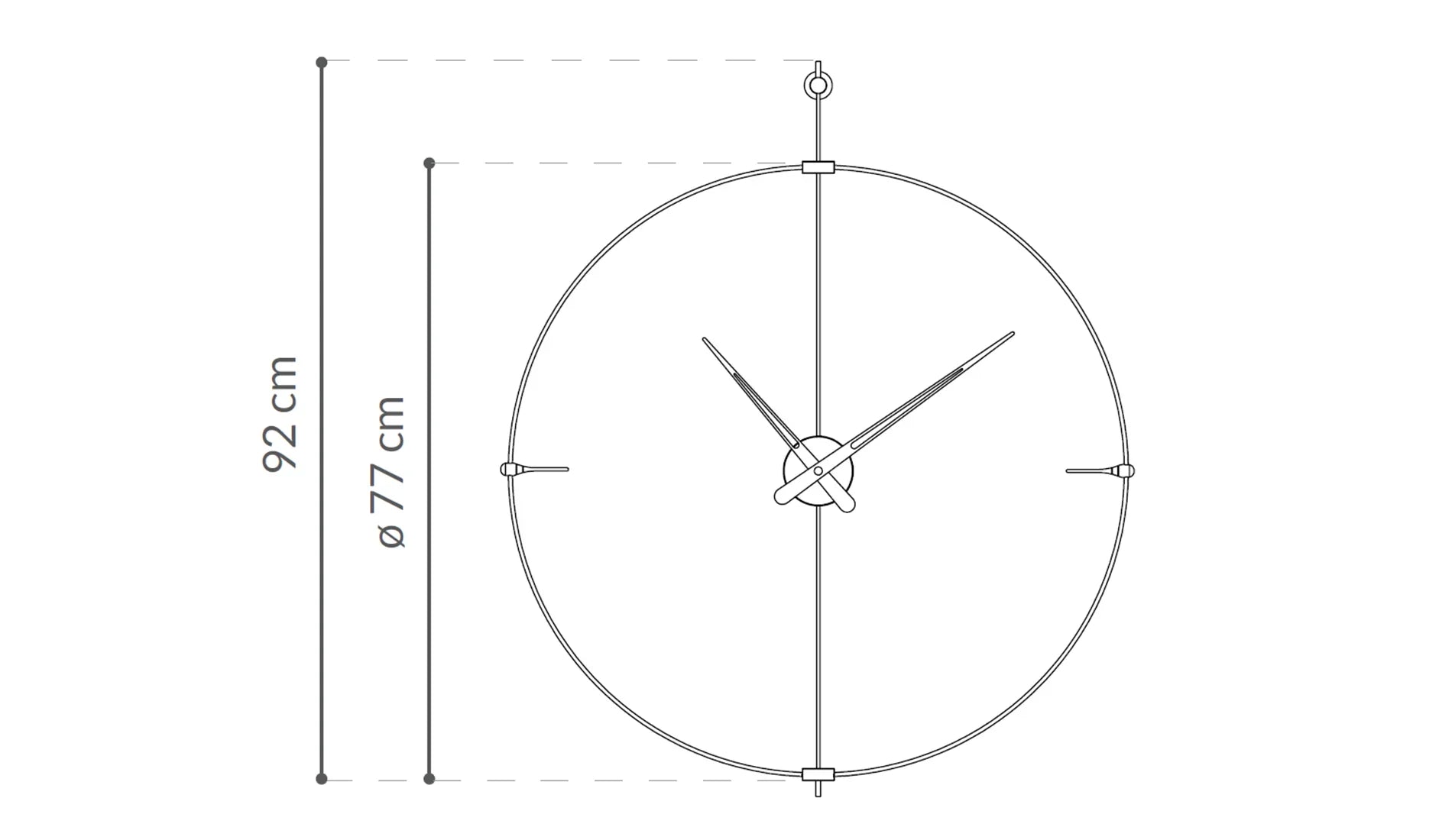 Nomon - Nomon Mini Bilbao Wanduhr | Schwarz - sarto Tailored Interiors Group