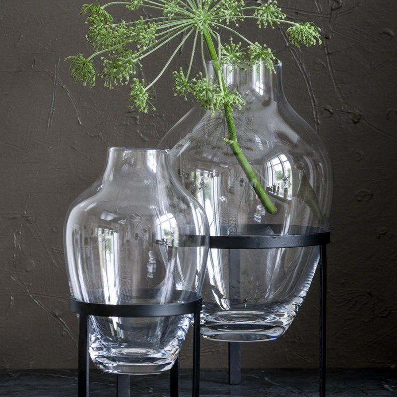 Nordstjerne - Nordstjerne Adorn Vase | Transparent - Schwarz - sarto Tailored Interiors Group