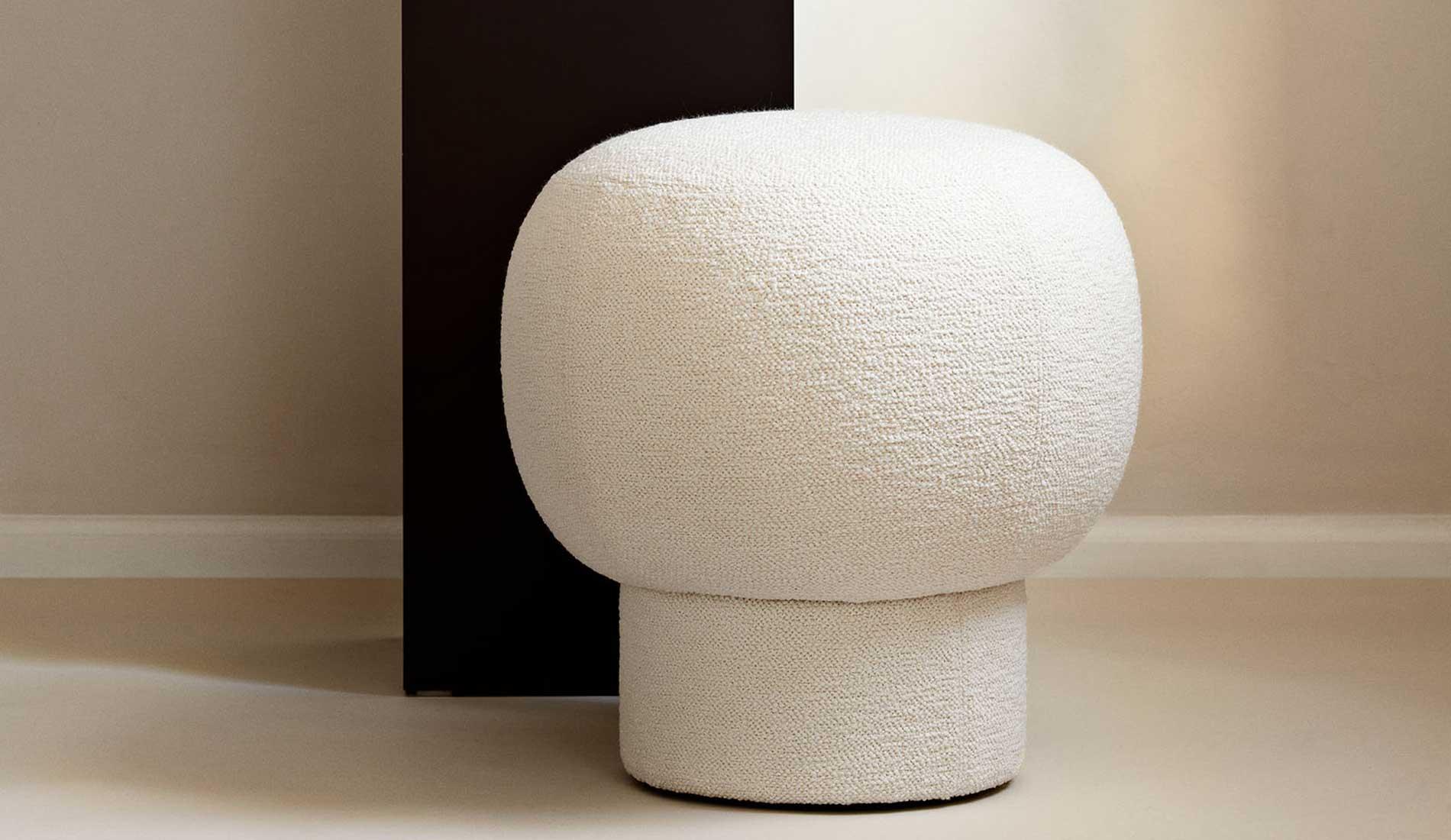 NORR11 - NORR11 Liege Pouf | Bouclé - Poufs - Sarto Group